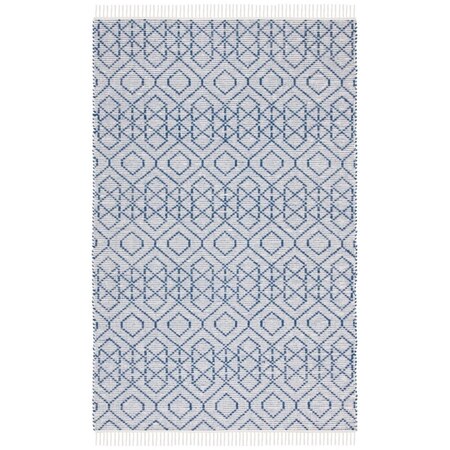 Safavieh 6 x 9 ft. Montauk 652N Hand Loomed Rectangle Area Rug Navy & Beige MTK652N-6